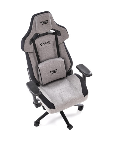 ALISTER Fotel Gabinetowy Popielaty-Czarny Regulowane Podłokietniki, MULTIBLOCK