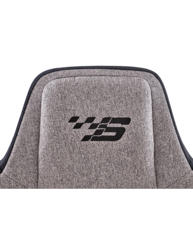 ALISTER Fotel Gabinetowy Popielaty-Czarny Regulowane Podłokietniki, MULTIBLOCK