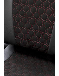 BALDUR Fotel Gabinetowy Czarno-Popielaty Eco Skóra Regulowane Podłokietniki 2