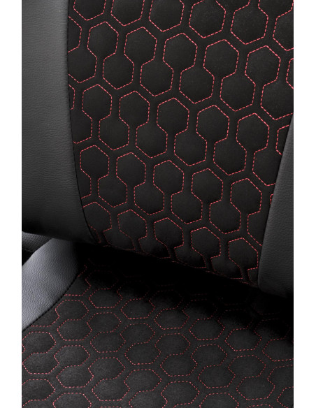 BALDUR Fotel Gabinetowy Czarno-Popielaty Eco Skóra Regulowane Podłokietniki