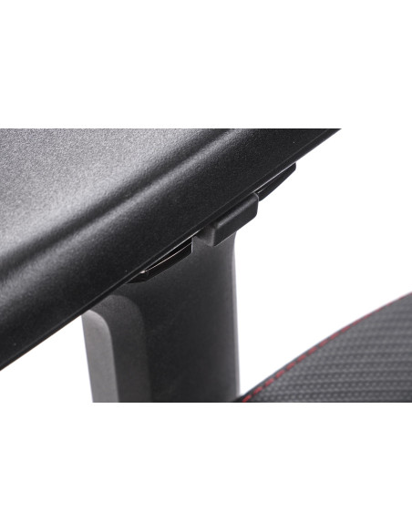 BALDUR Fotel Gabinetowy Czarno-Popielaty Eco Skóra Regulowane Podłokietniki