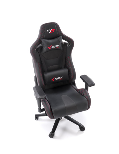 CHAVEZ Fotel Gabinetowy Czarny | Eco Skóra, Regulowane Podłokietniki