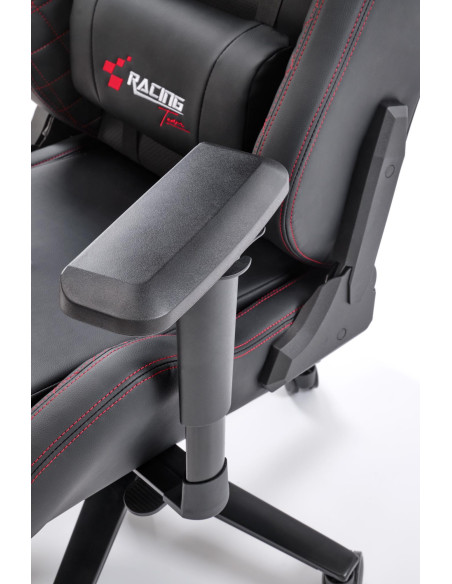 CHAVEZ Fotel Gabinetowy Czarny | Eco Skóra, Regulowane Podłokietniki