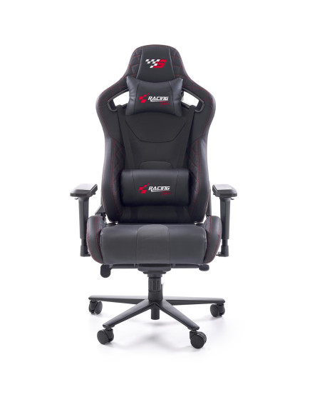 CHAVEZ Fotel Gabinetowy Czarny | Eco Skóra, Regulowane Podłokietniki