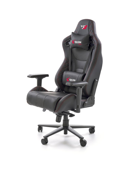 CHAVEZ Fotel Gabinetowy Czarny | Eco Skóra, Regulowane Podłokietniki