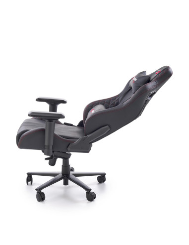 CHAVEZ Fotel Gabinetowy Czarny | Eco Skóra, Regulowane Podłokietniki