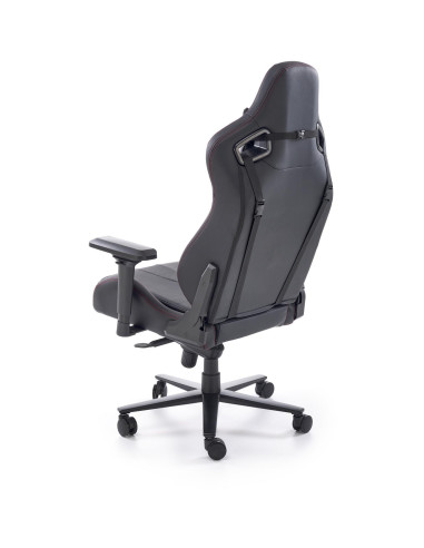 CHAVEZ Fotel Gabinetowy Czarny | Eco Skóra, Regulowane Podłokietniki