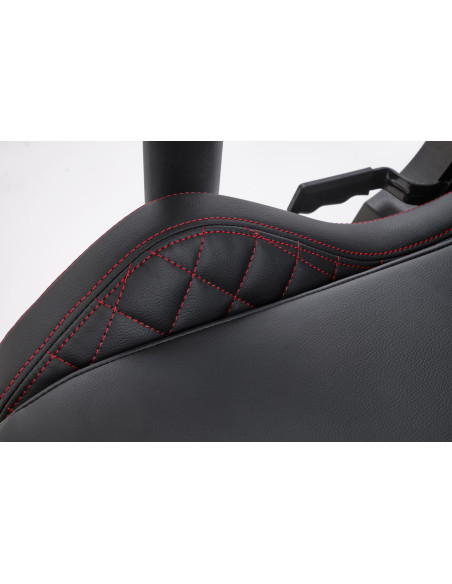 CHAVEZ Fotel Gabinetowy Czarny | Eco Skóra, Regulowane Podłokietniki