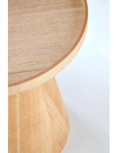 EDITTA Okrągła Ława Fi45/50 cm | MDF + Okleina Naturalna | Nowoczesny Styl 2