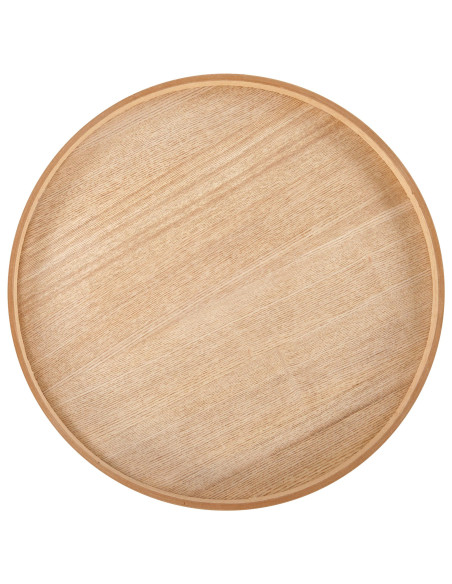 EDITTA Okrągła Ława Fi45/50 cm | MDF + Okleina Naturalna | Nowoczesny Styl