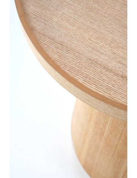 EDITTA Okrągła Ława Fi45/50 cm | MDF + Okleina Naturalna | Nowoczesny Styl