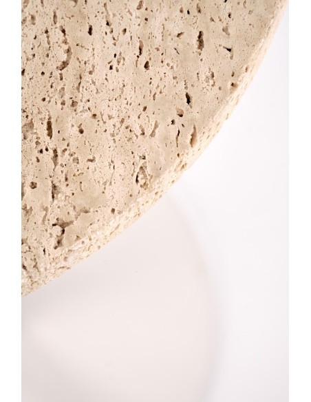 TRAVERSO ława, trawertyn / biały