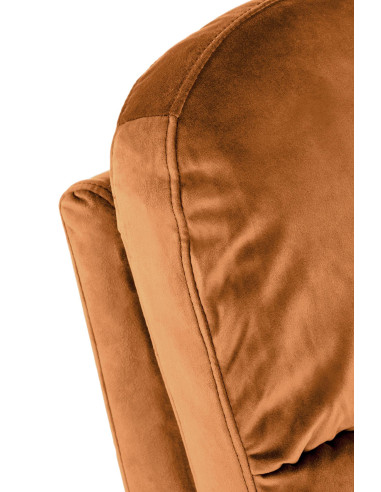 FELIPE Fotel Cynamonowy Rozkładany | Velvetowy Komfort i Elegancja