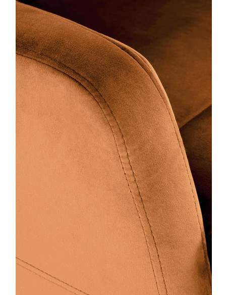 FELIPE Fotel Cynamonowy Rozkładany | Velvetowy Komfort i Elegancja