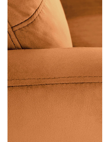 FELIPE Fotel Cynamonowy Rozkładany | Velvetowy Komfort i Elegancja