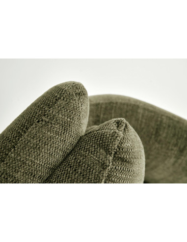 K495 Krzesło Oliwkowe | Obracane 180°, Nogi Stalowe Czarne - Elegancki Styl