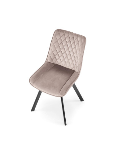 K520 krzesło nogi - czarne, siedzisko - beżowy (1p 2szt)