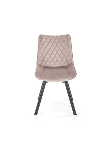 K520 krzesło nogi - czarne, siedzisko - beżowy (1p 2szt)