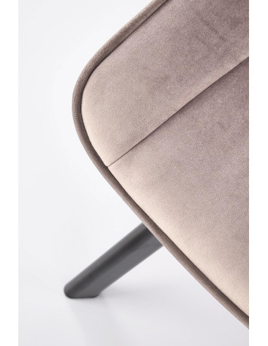 K520 krzesło nogi - czarne, siedzisko - beżowy (1p 2szt)