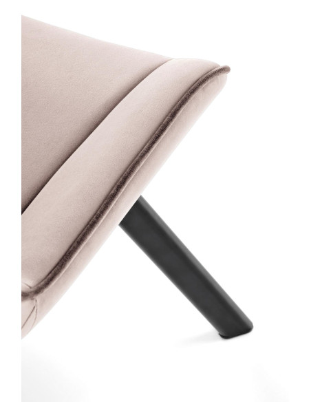 K520 krzesło nogi - czarne, siedzisko - beżowy (1p 2szt)