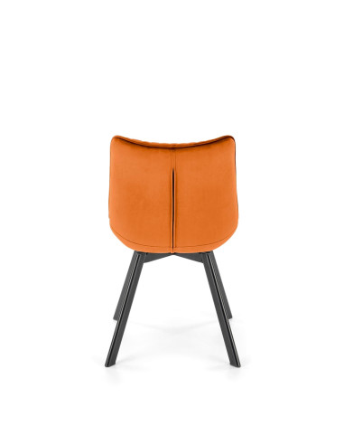 K520 krzesło nogi - czarne, siedzisko - cynamonowy (1p 2szt)