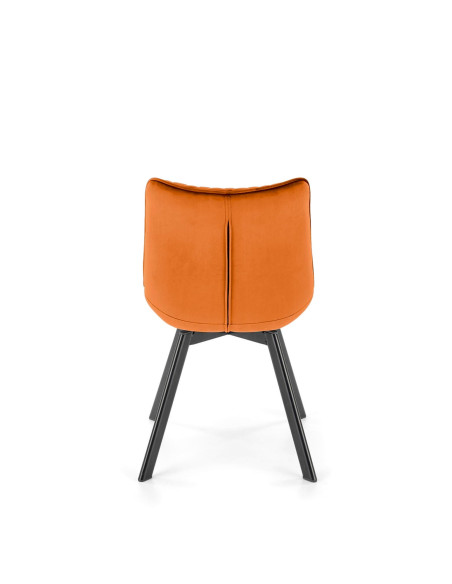 K520 krzesło nogi - czarne, siedzisko - cynamonowy (1p 2szt)