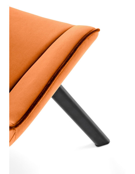 K520 krzesło nogi - czarne, siedzisko - cynamonowy (1p 2szt)