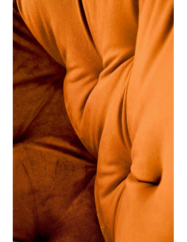 K519 Krzesło Cynamonowe Pikowane Velvet | Funkcja Obracania 360 Stopni