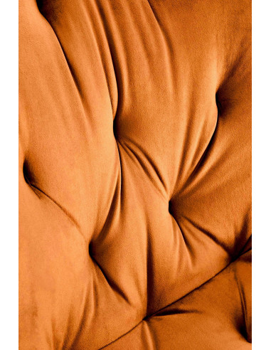 K519 Krzesło Cynamonowe Pikowane Velvet | Funkcja Obracania 360 Stopni