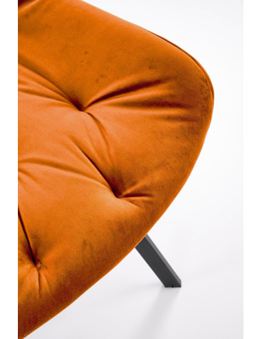 K519 Krzesło Cynamonowe Pikowane Velvet | Funkcja Obracania 360 Stopni