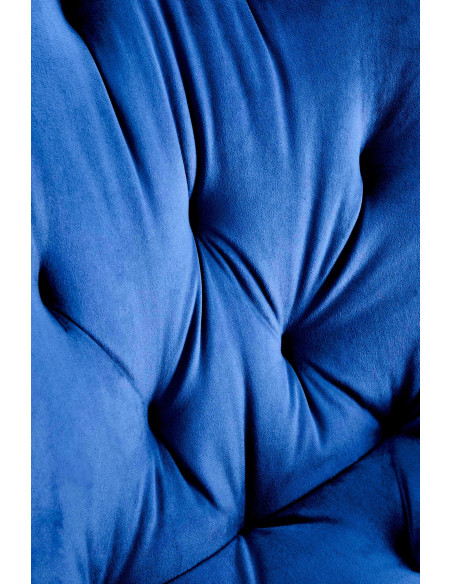 K519 Krzesło Granatowe Pikowane Velvet | Funkcja Obracania 360 Stopni