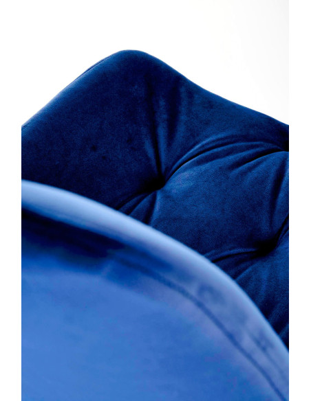 K519 Krzesło Granatowe Pikowane Velvet | Funkcja Obracania 360 Stopni