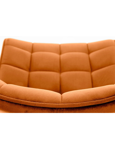 K332 Krzesło Cynamonowe Pikowane Velvet | Nogi Stalowe | Elegancka Forma
