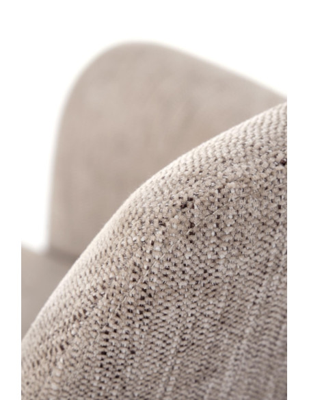 K542 Krzesło Beżowe Obracane 180° | Tkanina, Nogi Czarne | Stylowy Design