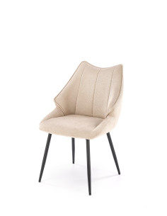 K543 Krzesło Beżowe | Oparcie Kubełkowe, Tkanina VARDO74, Nogi Czarne