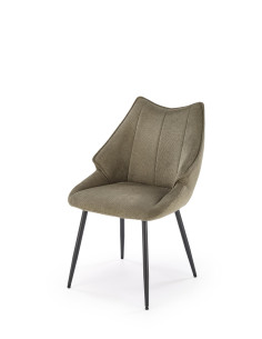 K543 Krzesło Oliwkowe | Oparcie Kubełkowe, Tkanina VARDO74, Nogi Czarne