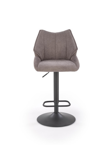 H122 hoker nogi - czarny, siedzisko - popielaty