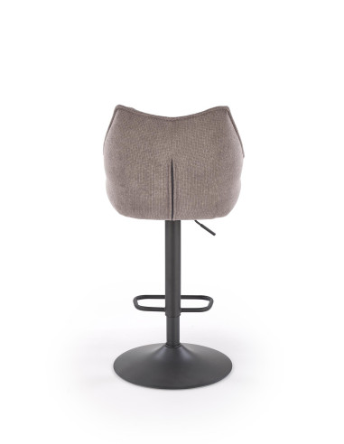 H122 hoker nogi - czarny, siedzisko - popielaty