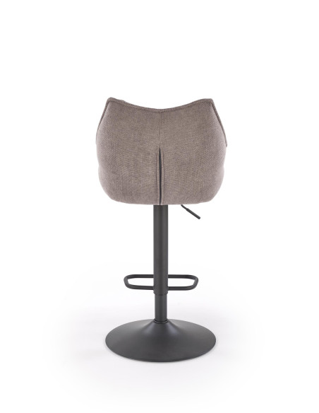 H122 hoker nogi - czarny, siedzisko - popielaty