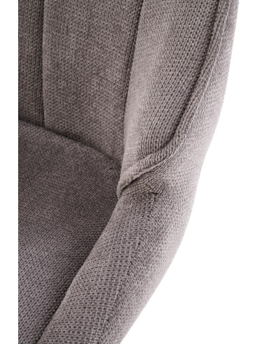 H122 hoker nogi - czarny, siedzisko - popielaty