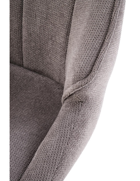 H122 hoker nogi - czarny, siedzisko - popielaty