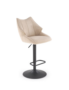 H122 hoker nogi - czarny, siedzisko - beżowy