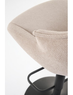 H122 hoker nogi - czarny, siedzisko - beżowy 2