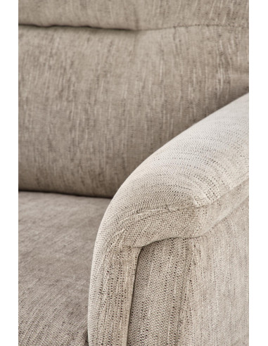 JAMAL Fotel Wypoczynkowy Beżowy Elektrycznie Rozkładany z Portem USB