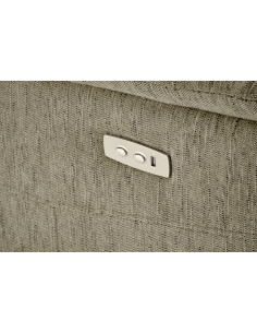 JAMAL Fotel Wypoczynkowy Oliwkowy Elektrycznie Rozkładany z Portem USB 2