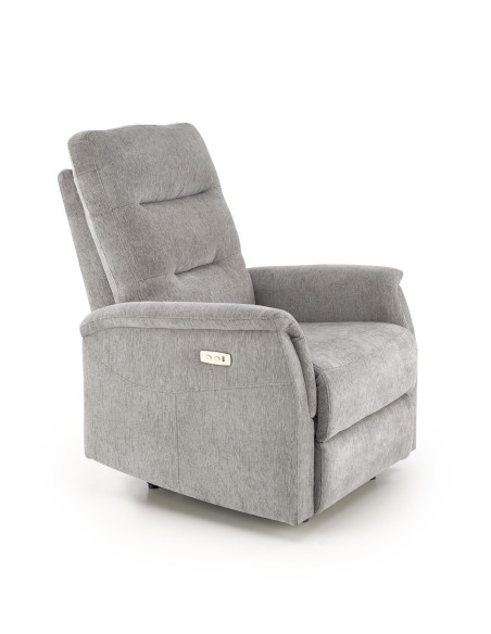 JAMAL fotel wypoczynkowy popielaty