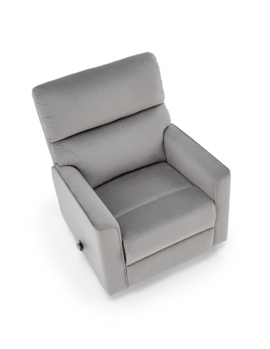 KARIM fotel wypoczynkowy popielaty