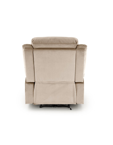 LORIS Fotel Wypoczynkowy Beżowy Elektrycznie Rozkładany z Gniazdem USB