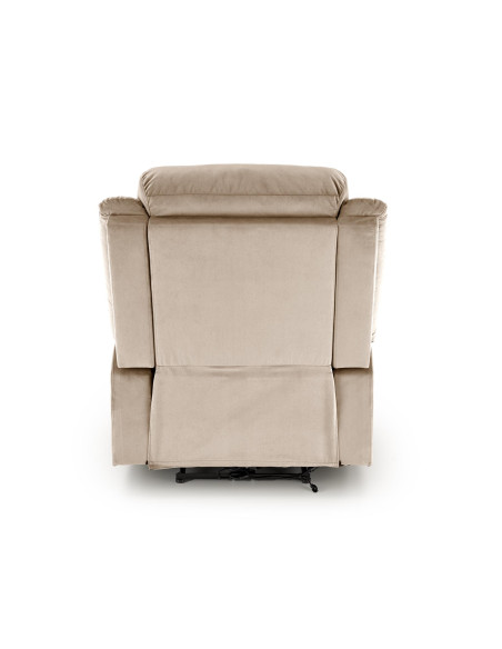 LORIS Fotel Wypoczynkowy Beżowy Elektrycznie Rozkładany z Gniazdem USB