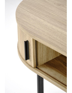 B51 biurko naturalny / czarny 2